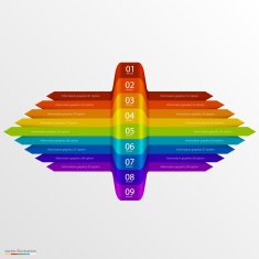 Arrows business growth rainbow N4