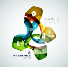 Modern fresh wave business infographics N23