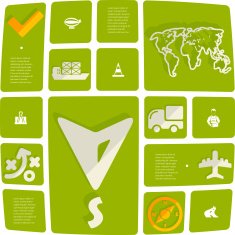 navigation flat infographic N26