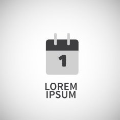 Icon flat calendar element design N2