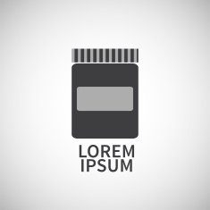 Icon flat element design bubble ointment