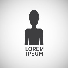Icon flat element design man