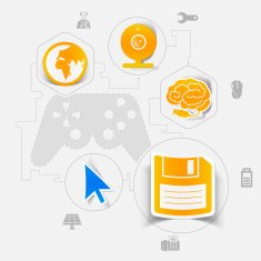 technology sticker infographic N33