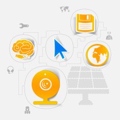 technology sticker infographic N35