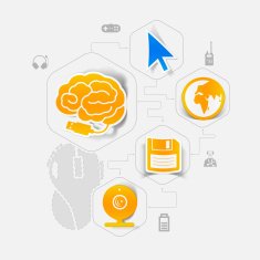 technology sticker infographic N36