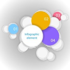 Infographic element Many circles