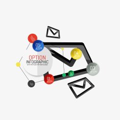 Minimal Line Design Office Web Infographics N55