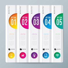 Infographics vector design template N187