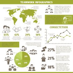 Teamwork business infographic N3