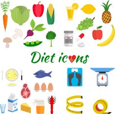 Healthy lifestyle a healthy diet and daily routine