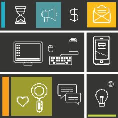 Set icons for business internet and communication N8