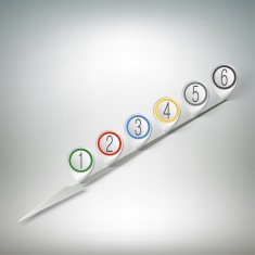 Arrow with pointer marks Infographic for business design and website