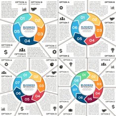 Infographic diagram presentation graph set N2