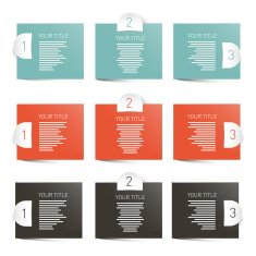 Paper Labels Infographics Layout
