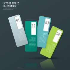 modern abstract paper tag infographic elements N2