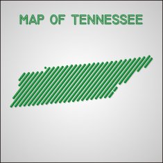 map of Tennessee N6