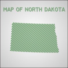 map of North Dakota N6