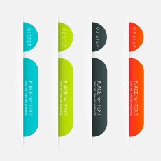 Abstract business info graphics template with icons N57