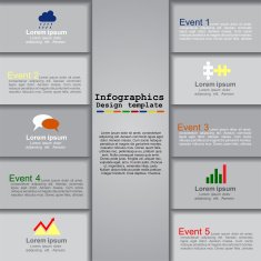 Modern infographics design template Vector