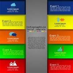 Modern infographics design template Vector N2