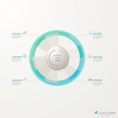 Business circle infographic template N6