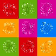 Christmas sticker infographic N53