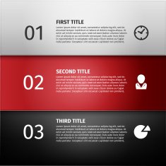 Progress icons for three steps N6
