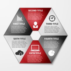 Progress icons for six steps