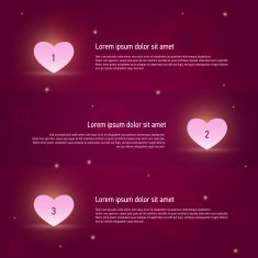 Elements of infographics love and relationships