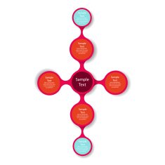 metaball colorful round diagram infographics N19