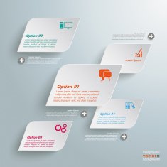 Bevel Rectangles Infographic