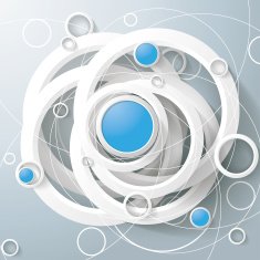 White Rings Blue Circles Magic Triangle Centre