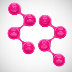 metaball colorful round diagram infographics N29