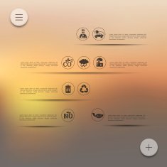 ecology infographic with unfocused background N40
