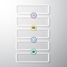 Web Infographic Timeline Template Layout With Vector Icons coul N10