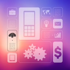 business infographic with unfocused background N120