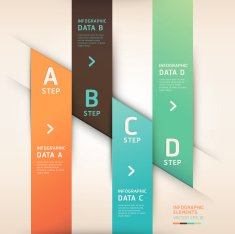Abstract Infographics banner template N4