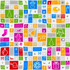 Christmas sticker infographic N66