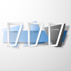 Infographic banners set origami styled vector N3