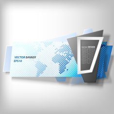 Infographic banner origami styled vector N13
