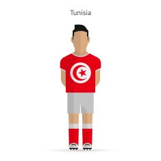 Tunisia football player Soccer uniform N2