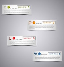 Info graphic rectangular dark design template