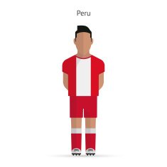 Peru football player Soccer uniform N2