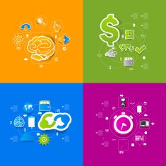 business sticker infographic N28