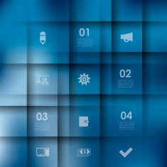 business infographic with unfocused background N130