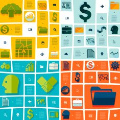 business flat infographic N13