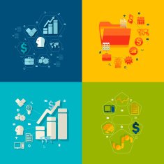 business flat infographic N14