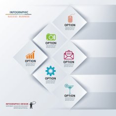 paper square infographic