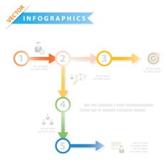 Colorful vector design for workflow layout N13