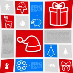 Christmas sticker infographic N67